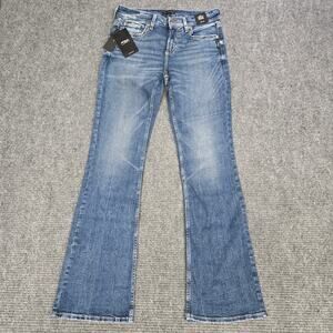 NWT Silver Jeans Suki Women’s 29x33 Blue Mid Rise Bootcut Curvy Fit